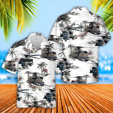 US Air Force Hawaiian Shirt, Custom Name US Air Force Sikorsky MH-53 Pave Low Hawaiian Shirt