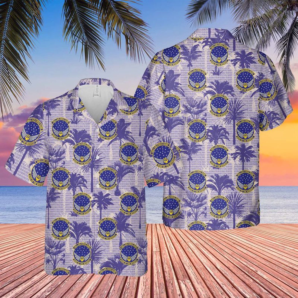 US Air Force Hawaiian Shirt, USAF Illinois Air National Guard, Air Force Band of the Midwest, 566th Air Force Band Hawaiian Shirt