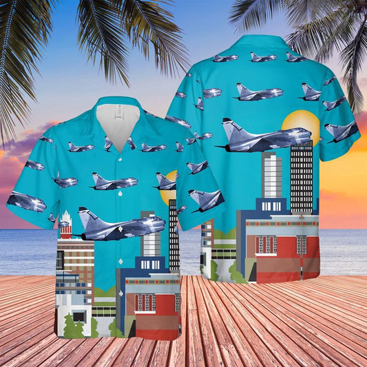 US Air Force Hawaiian Shirt, USAF Iowa LTV A-7D Corsair II Hawaiian Shirt