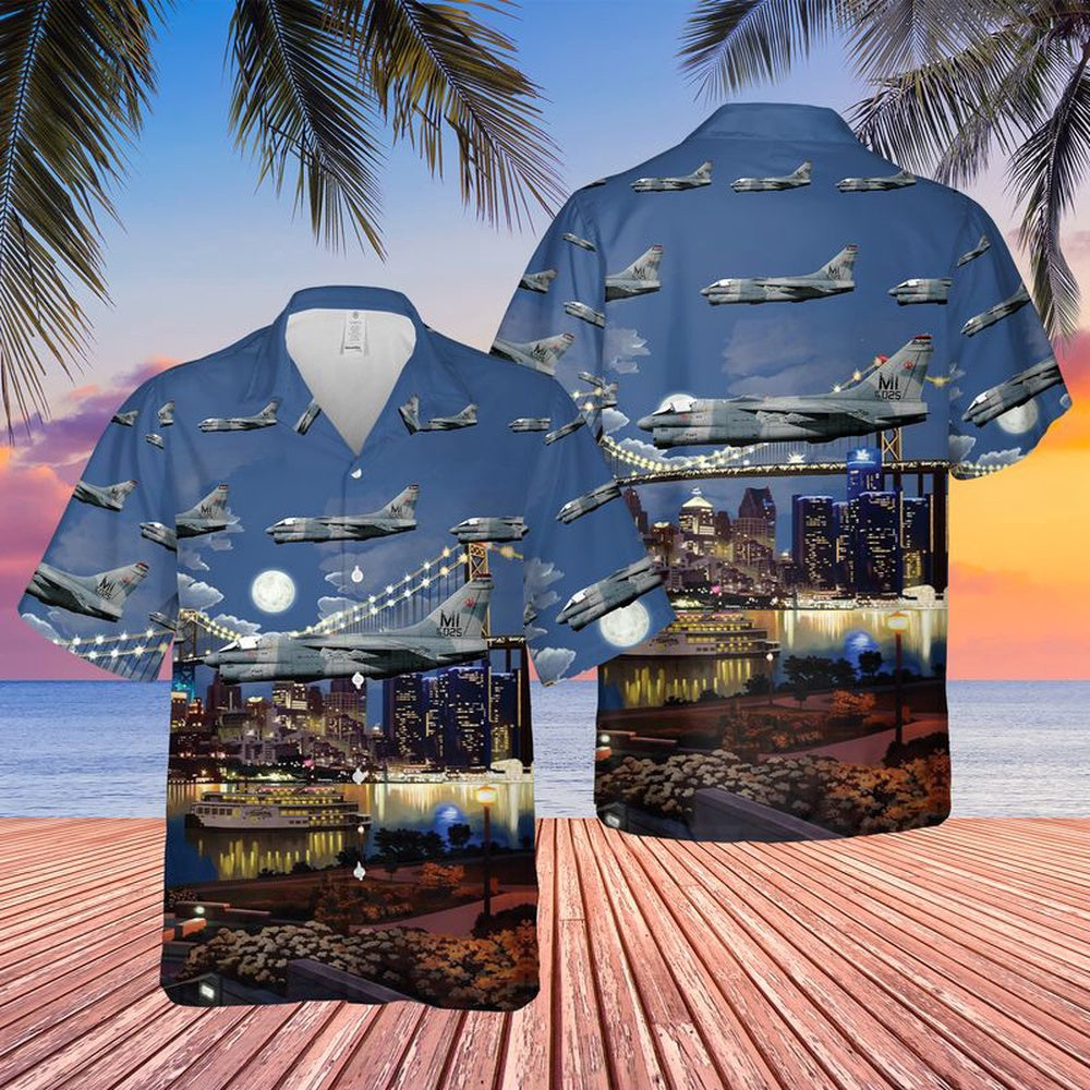 US Air Force Hawaiian Shirt, USAF LTV A-7D Corsair II Hawaiian Shirt