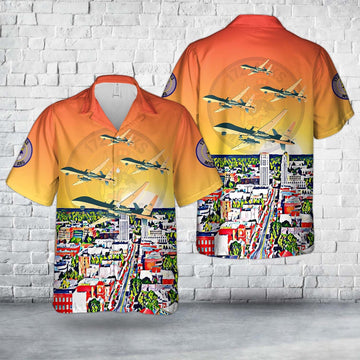 US Air Force Hawaiian Shirt, US Air Force 172nd Attack Squadron MQ-9 Reaper Hawaiian Shirt
