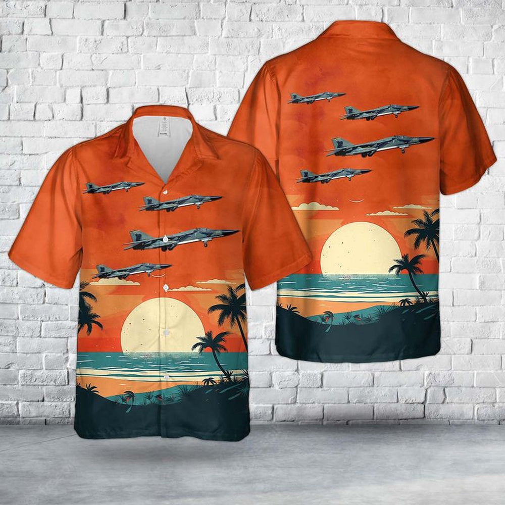 US Air Force Hawaiian Shirt, US Air Force 380th Bombardment Wing (Medium), 528th Bombardment Squadron FB-111A; 69-6510 Hawaiian Shirt