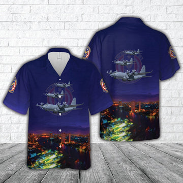 US Air Force Hawaiian Shirt, US Air Force 6th Special Operations Squadron Lockheed Martin MC-130J Commando II (s n 11-5729) Hawaiian Shirt
