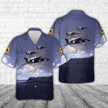 US Air Force Hawaiian Shirt, US Air Force 8th Fighter Squadron F-117 Nighthawk Hawaiian Shirt