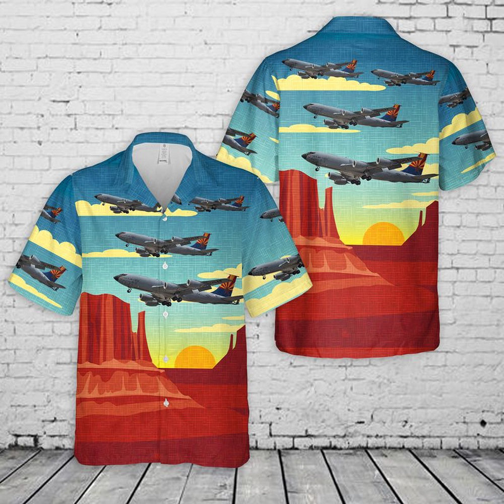 US Air Force Hawaiian Shirt, US Air Force Arizona Boeing KC-135 Stratotanker 62-3516 Hawaiian Shirt