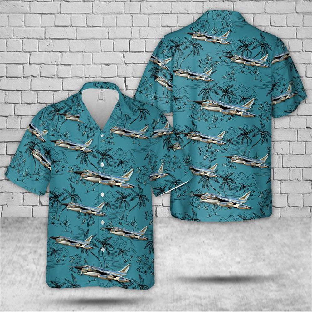 US Air Force Hawaiian Shirt, US Air Force B-58A Hustler (AF Serial No. 59-2458), The Cowtown Hustler Hawaiian Shirt