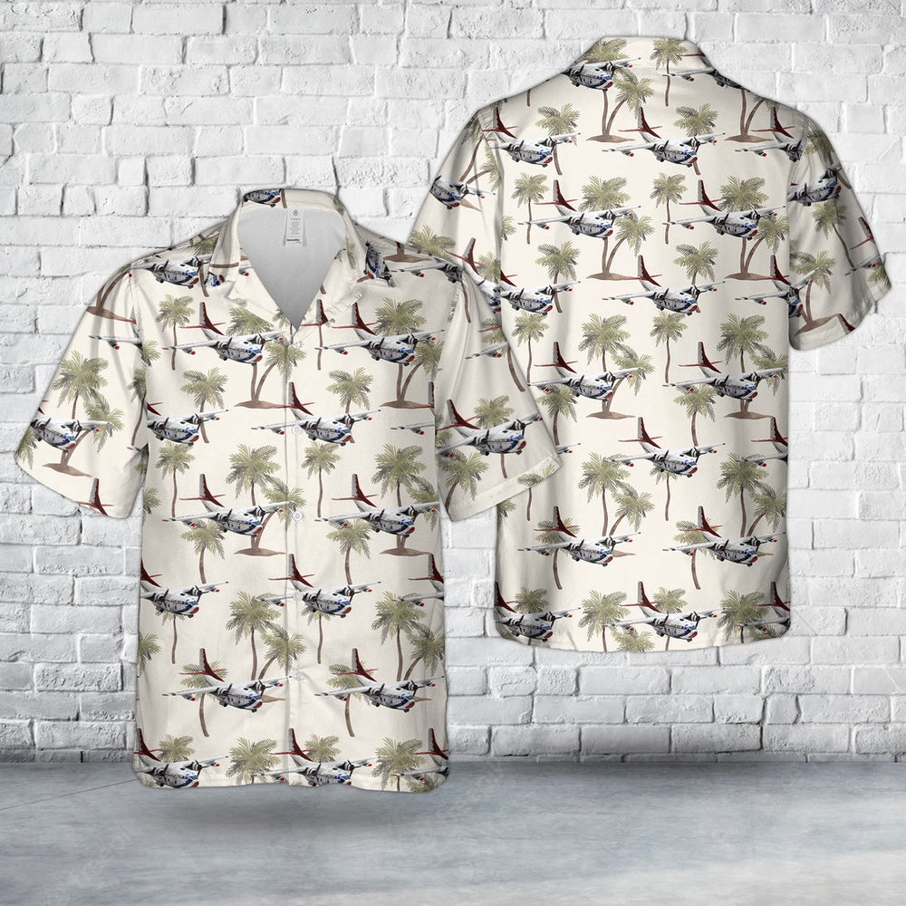 US Air Force Hawaiian Shirt, US Air Force Demonstration Team Thunderbirds Fairchild C-123 Provider Hawaiian Shirt