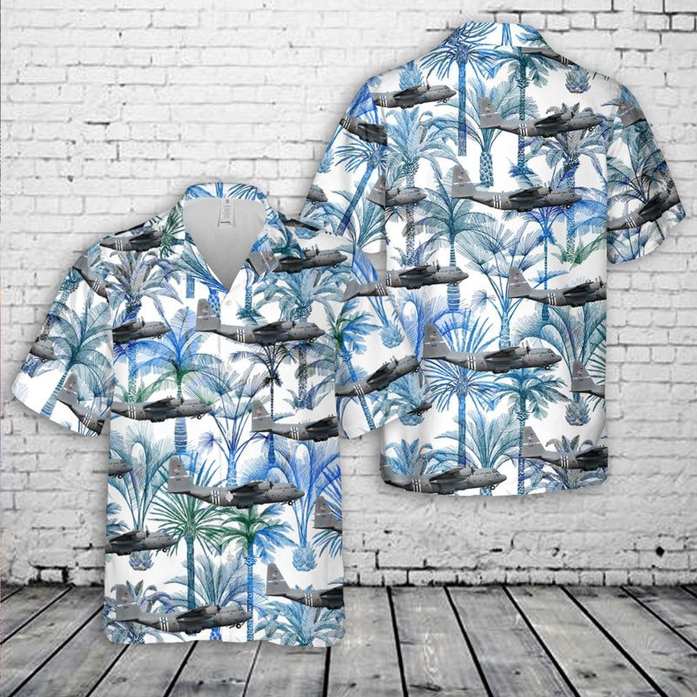 US Air Force Hawaiian Shirt, US Air Force Kentucky C-130H Hercules Hawaiian Shirt