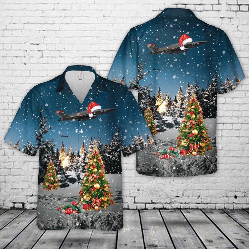 US Air Force Hawaiian Shirt, US Air Force Kratos XQ-58 Valkyrie And ALTIUS-600 small unmanned aircraft system Christmas Hawaiian Shirt