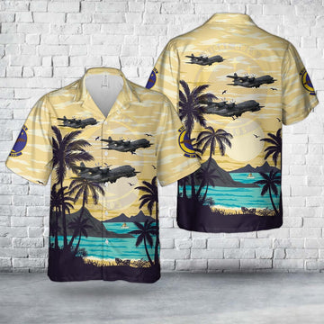 US Air Force Hawaiian Shirt, US Air Force MC-130J Commando II 11-5731 Of 67th Special Operations Squadron Hawaiian Shirt