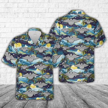 US Air Force Hawaiian Shirt, US Air Force Pararescue (PJ) Angel of Mercy Rescue Hawaiian Shirt
