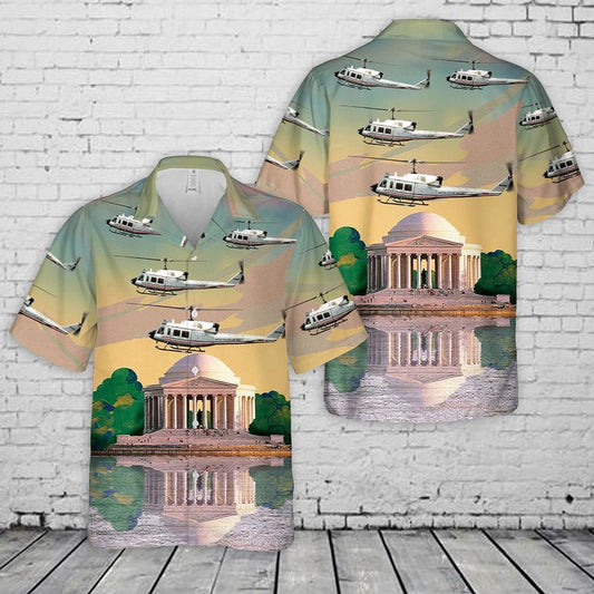 US Air Force Hawaiian Shirt, US Air Force UH-1N Iroquois 20th Special Operations Squadron CH-135 Twin Huey Hawaiian Shirt