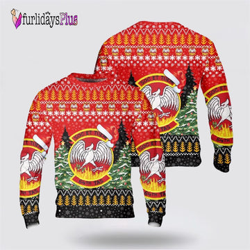 US Air Force Reserves 64th Tactical Airlift Squadron Christmas Sweater 3D, Christmas Gift For Military Personnel