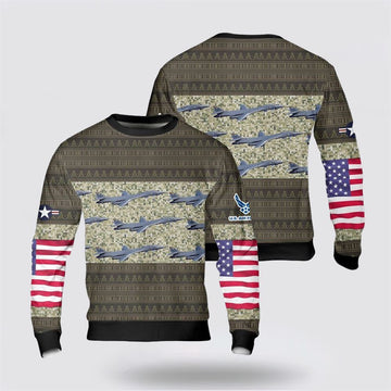 US Air Force Rockwell B-1B Lancer Sweater 3D, Sweater For Military Personnel