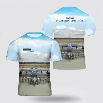 US Air Force T Shirt, Custom Name US Air Force Boeing B-52H Stratofortress 3D T Shirt