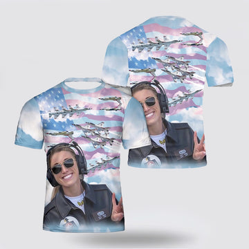 US Air Force T Shirt, US Air Force Thunderbirds Agent 12 3D T Shirt, US Air Force Shirt