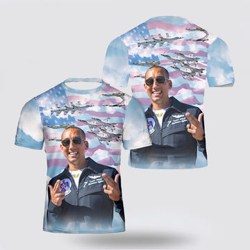 US Air Force T Shirt, US Air Force Thunderbirds Flash 7 3D T Shirt, US Air Force Shirt