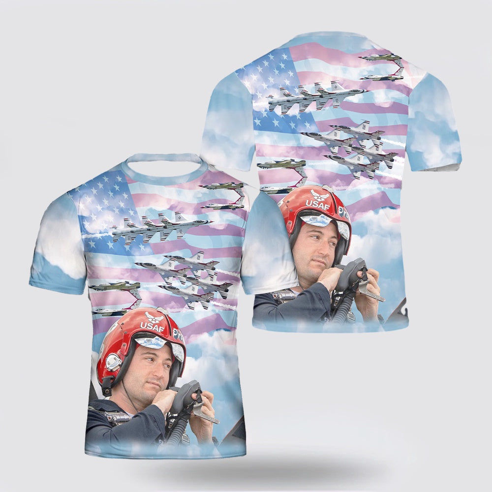 US Air Force T Shirt, US Air Force Thunderbirds Primo 3 3D T Shirt, US Air Force Shirt