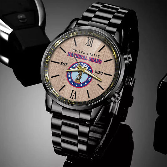 US National Guard Watch, Military Watch, Veteran Watch, Dad Gifts, Military Watches For Men