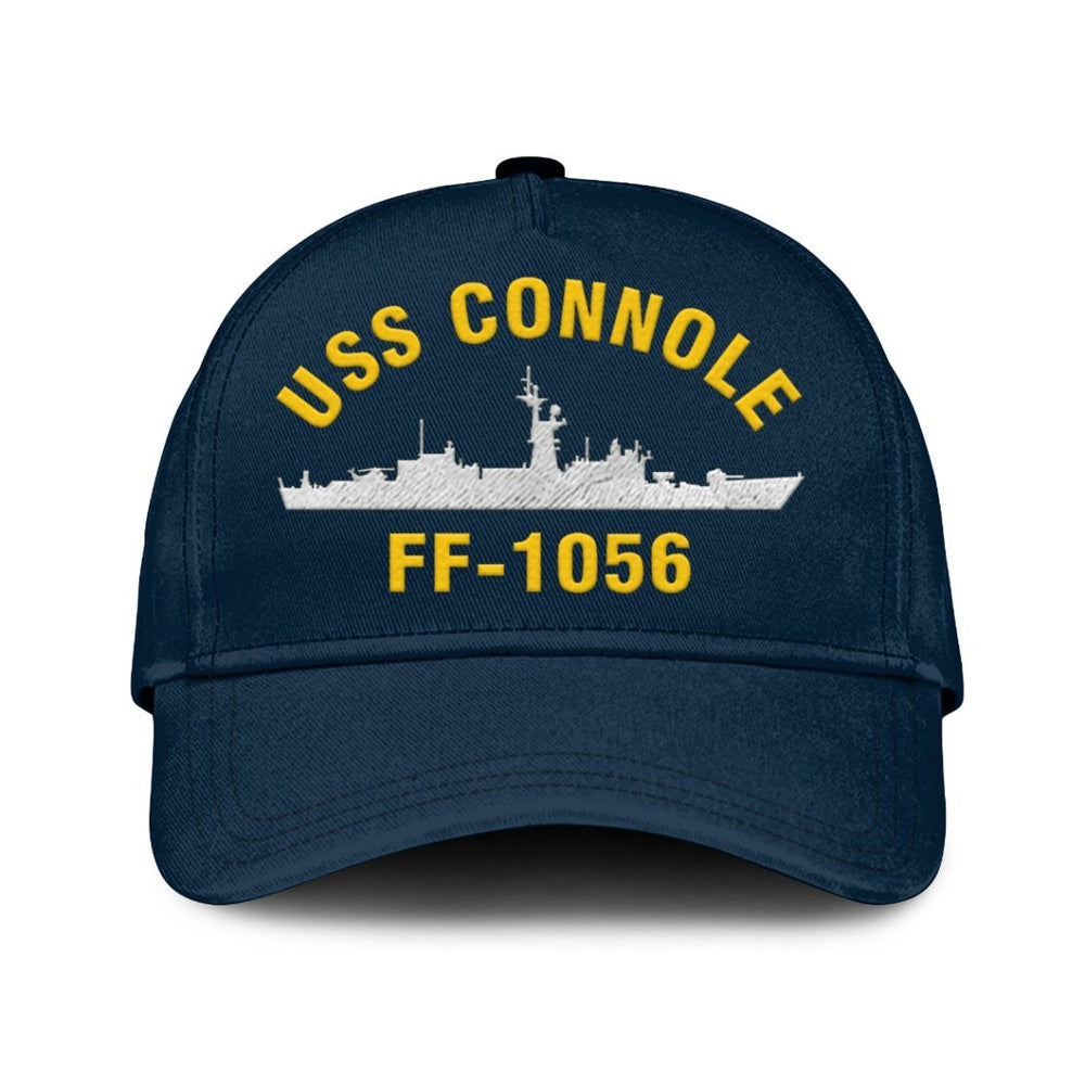 US Navy Ball Caps, Uss Connole Ff-1056 Classic Cap, Custom Embroidered Us Navy Ships Classic Baseball Cap, Navy Veteran Ball Caps