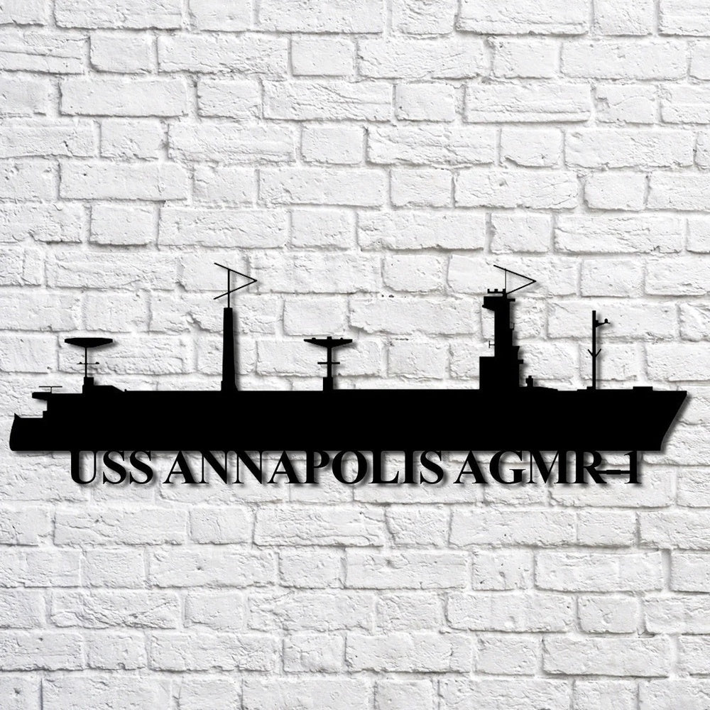 US Navy Metal Sign, Uss Annapolis Agmr1 Navy Ship Metal Art, Custom Us Navy Ship Cut Metal Sign, Navy Veteran Metal Sign