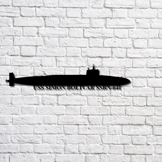 US Navy Metal Sign, Uss Simon Bolivar Ssbn641 Navy Ship Metal Art, Navy Veteran Metal Sign