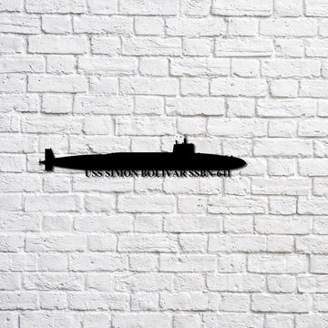 US Navy Metal Sign, Uss Simon Bolivar Ssbn641 Navy Ship Metal Sign, Memory Wall Metal Sign, Navy Veteran Metal Sign