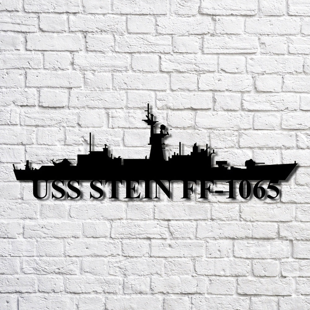 US Navy Metal Sign, Uss Stein Ff1065 Navy Ship Metal Art, Navy Veteran Metal Sign