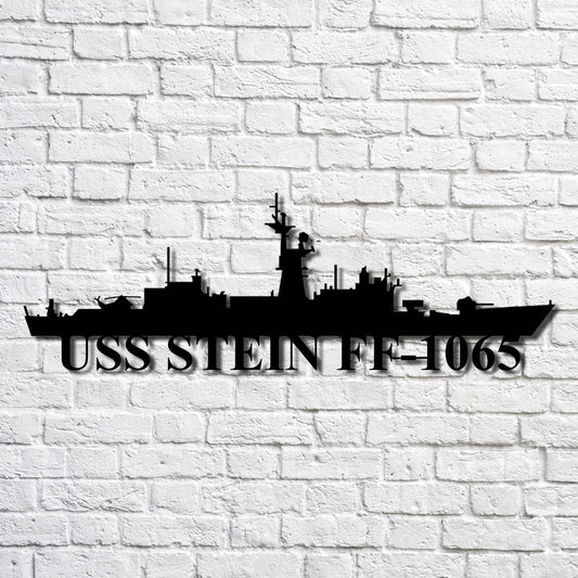 US Navy Metal Sign, Uss Stein Ff1065 Navy Ship Metal Art, Navy Veteran Metal Sign