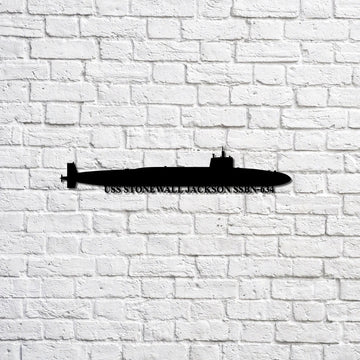 US Navy Metal Sign, Uss Stonewall Jackson Ssbn634 Navy Ship Metal Sign, Memory Wall Metal Sign, Navy Veteran Metal Sign