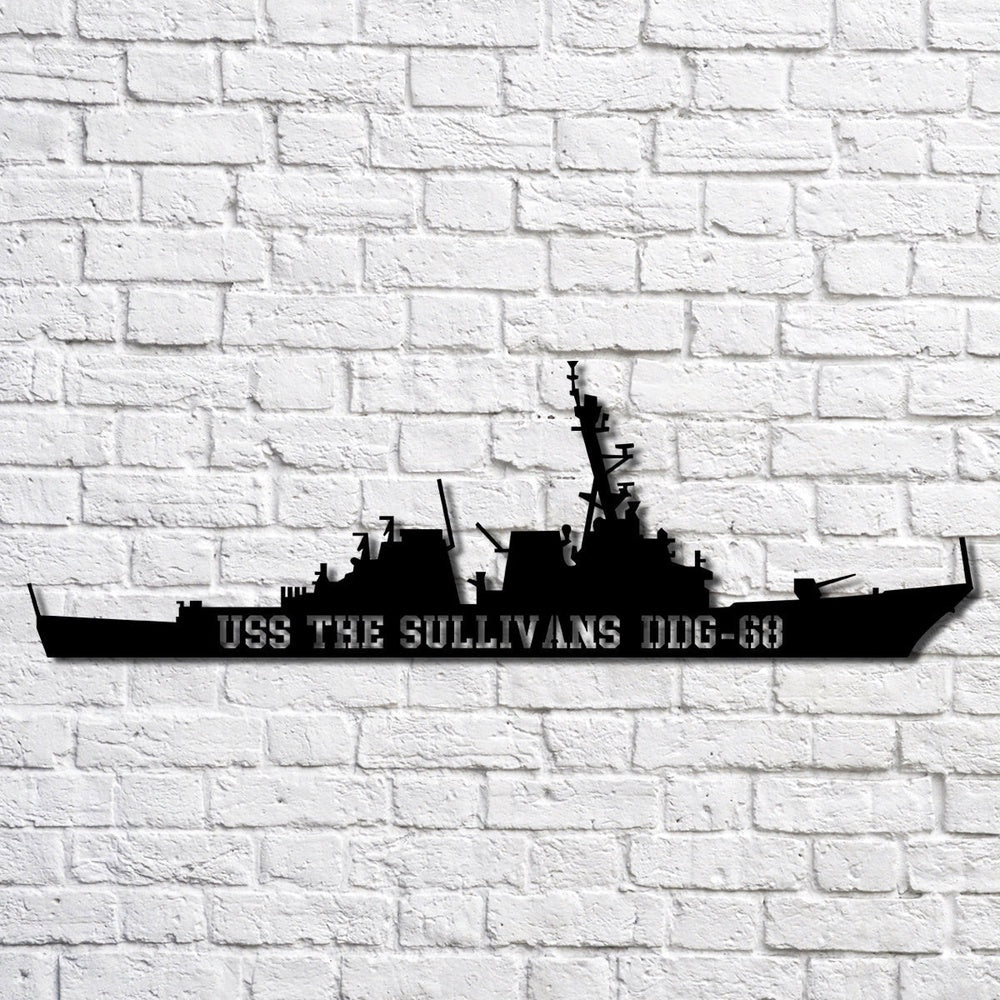 US Navy Metal Sign, Uss Ute Atf76 Navy Ship Metal Art, Navy Veteran Metal Sign