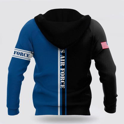 Us Air Force Hoodie, US Veteran Air Force All Over Printed Unisex Hoodie
