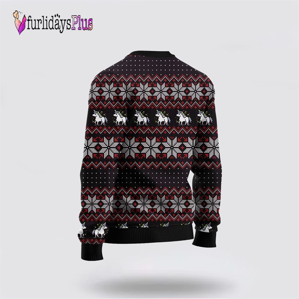 Unicorn Believe In The Magic Ugly Christmas Sweater, Best Gift For Christmas