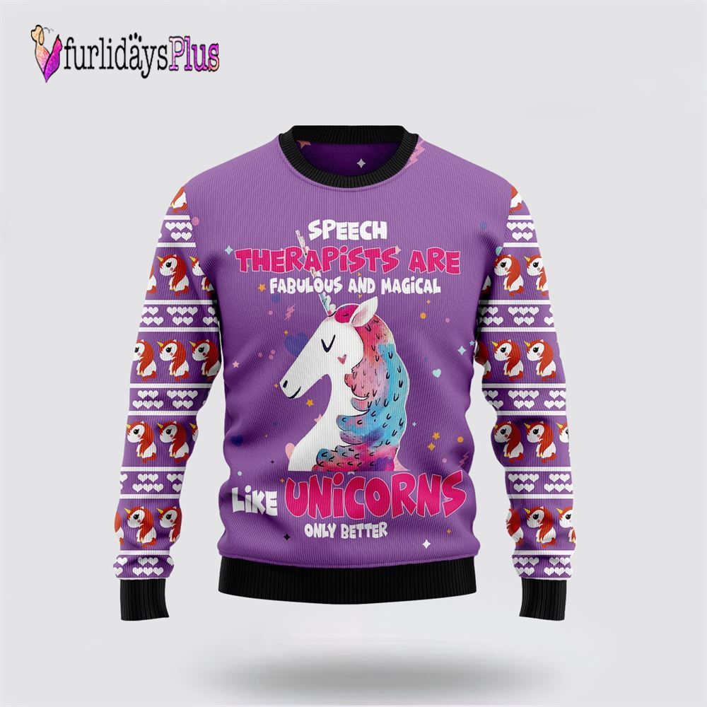 Unicorn Magical Ugly Christmas Sweater, Best Gift For Christmas