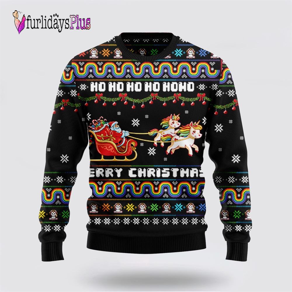 Unicorn Merry Christmas Ugly Christmas Sweater, Best Gift For Christmas