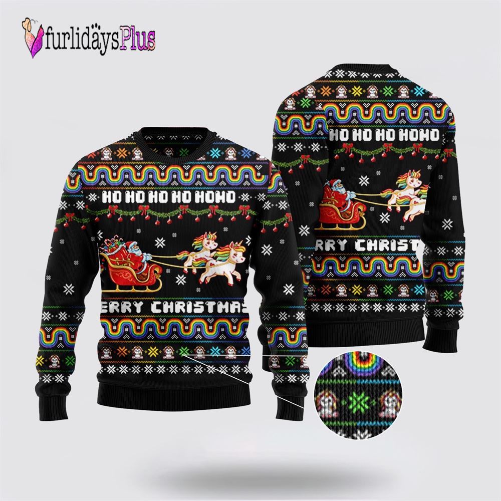 Unicorn Merry Christmas Ugly Christmas Sweater, Best Gift For Christmas