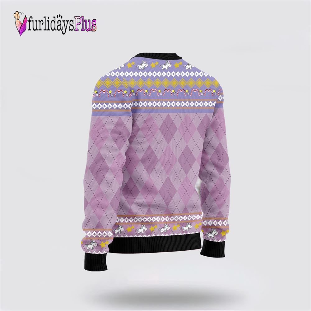Unicorn Naughty List Ugly Christmas Sweater, Best Gift For Christmas