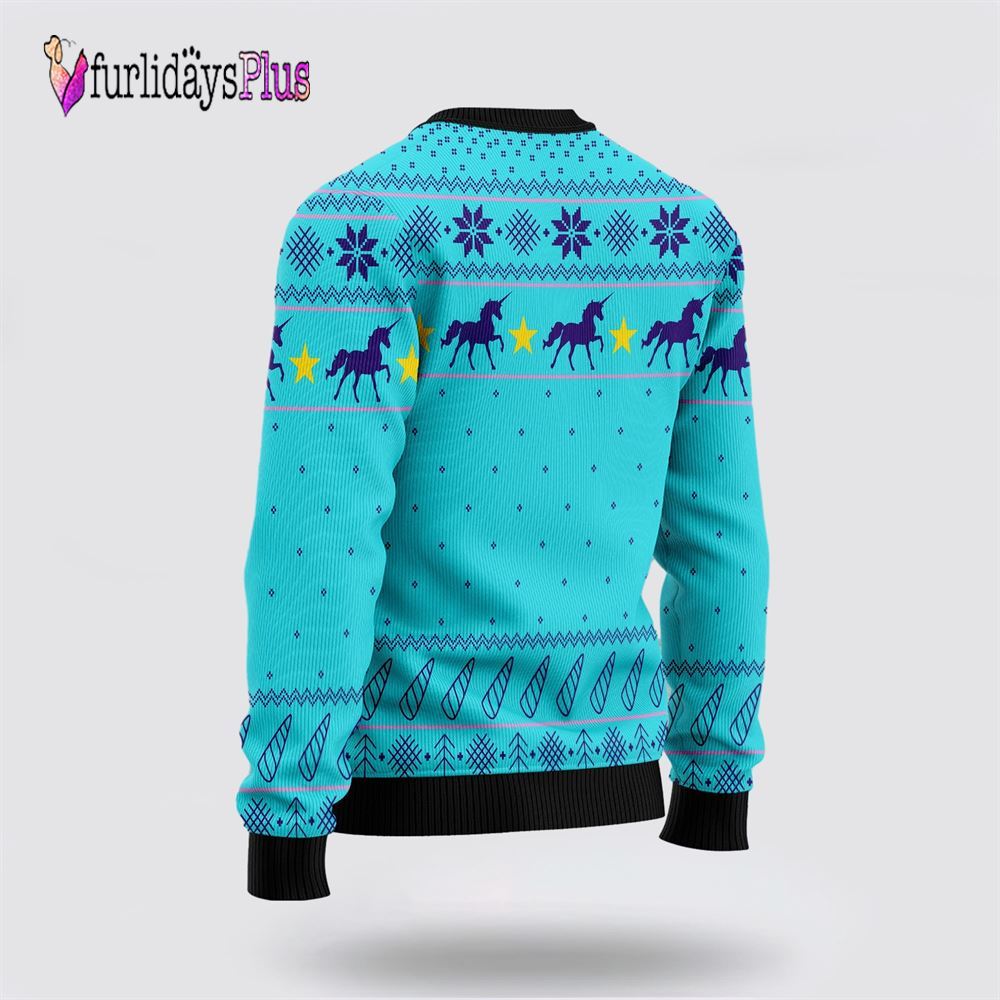 Unicorn Nope Ugly Christmas Sweater, Best Gift For Christmas