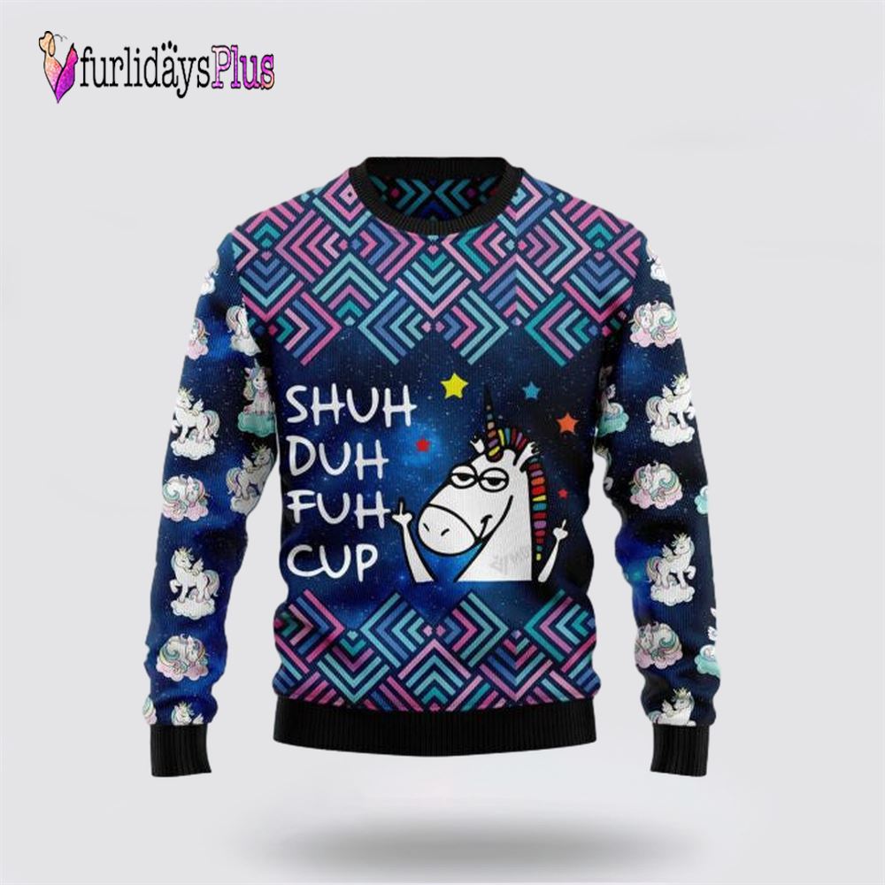 Unicorns Galaxy Cool Ugly Christmas Sweater, Best Gift For Christmas