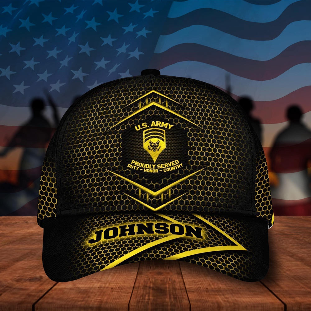 Us Army Baseball Cap, US Army Military Cap, American Flag, Gifts For Veteran Custom Veteran Cap