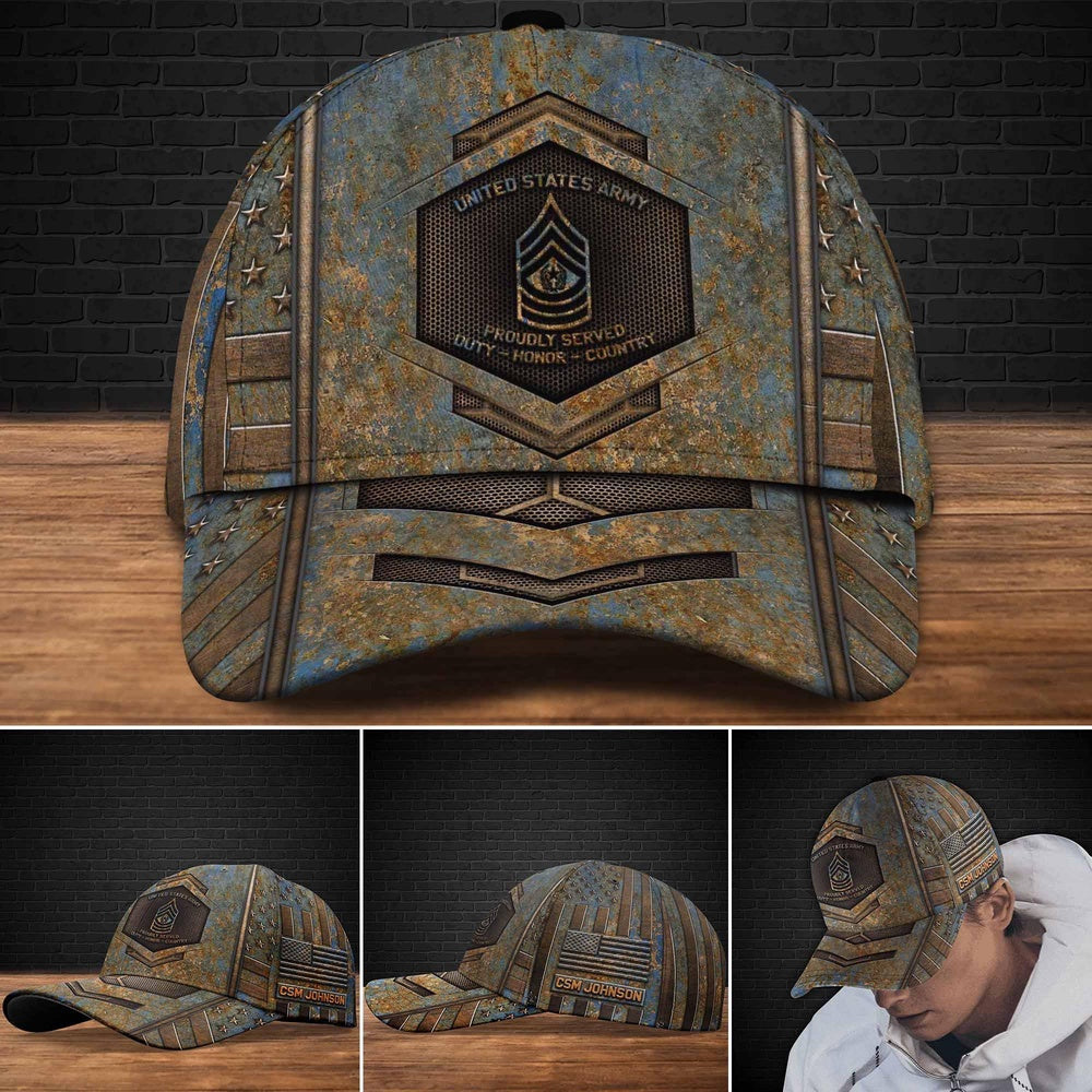 Us Army Baseball Cap, US Army Military Veteran Hat Cap Custom Cap