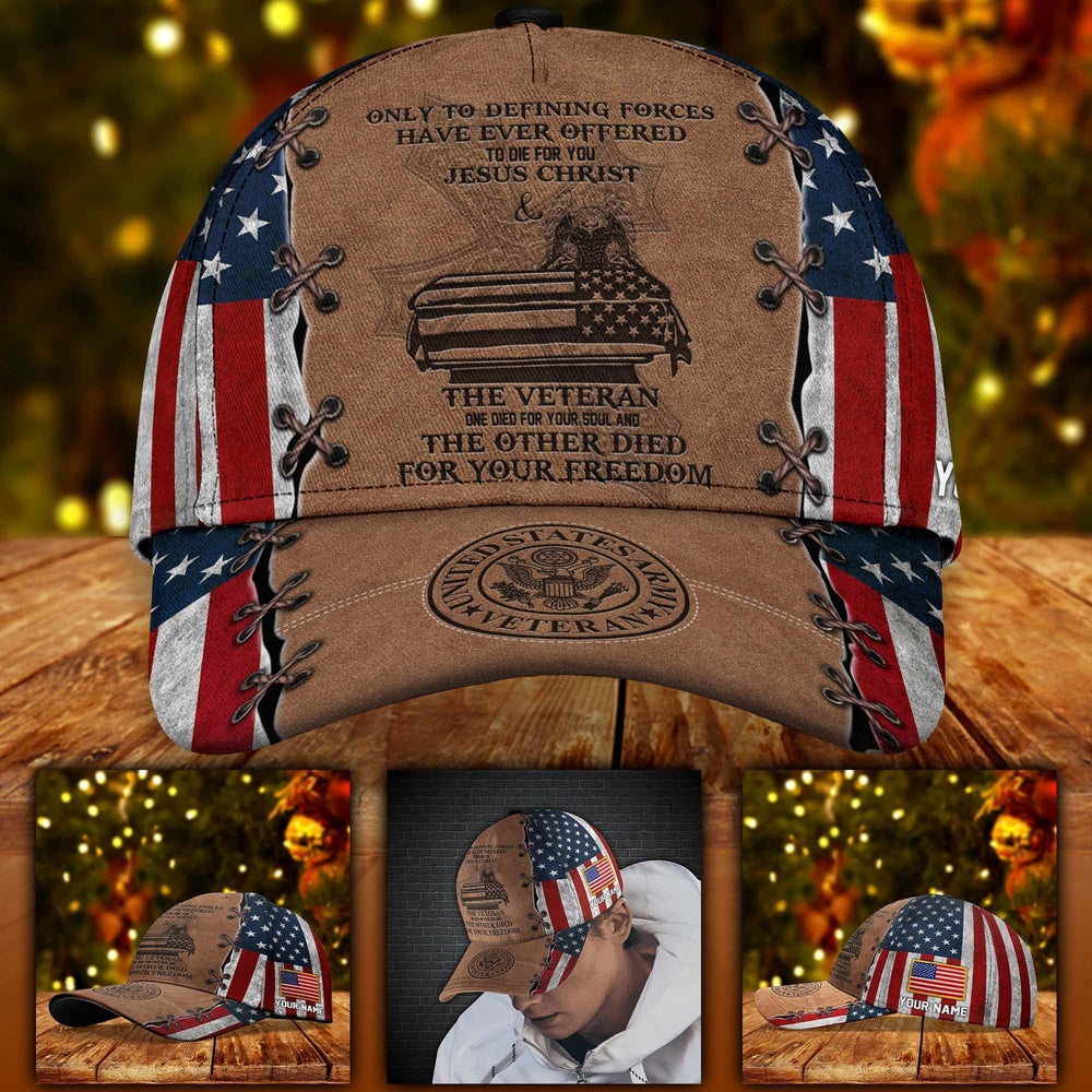 Us Army Baseball Cap, US Army Veteran Military Only To Defining Forces Have Ever Offered Cap Custom Name