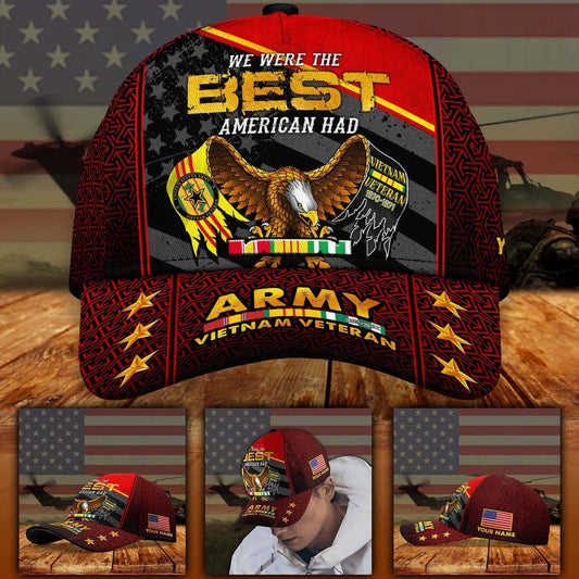 Us Army Baseball Cap, US Army Vietnam Veteran Hat Veteran Cap, We Were The Best America Had Custom Cap