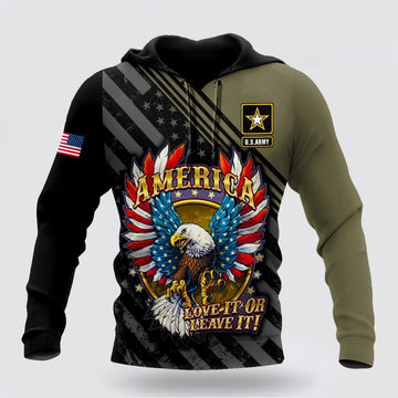 Us Army Hoodie, American US Army Unisex Hoodie
