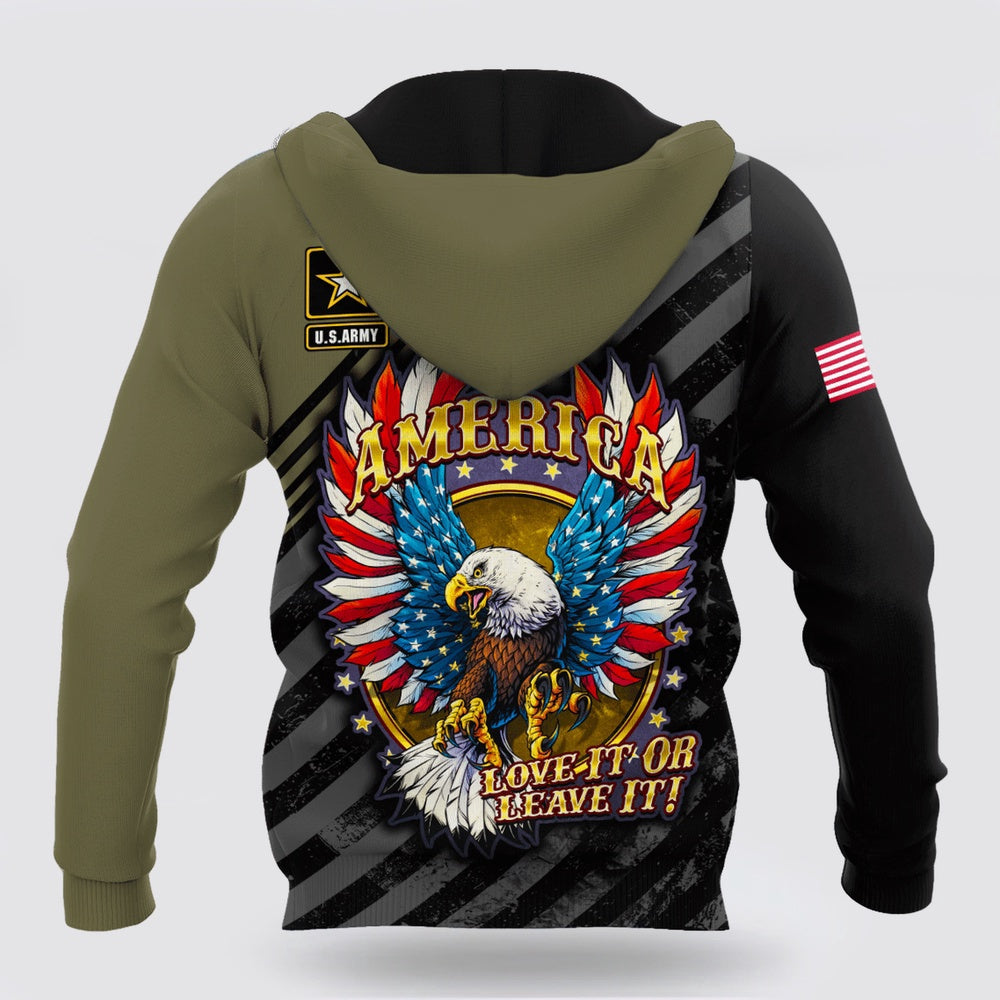 Us Army Hoodie, American US Army Unisex Hoodie