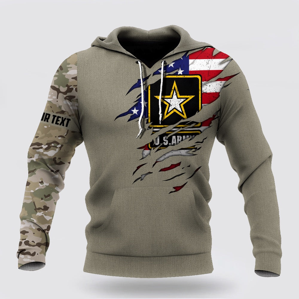 Us Army Hoodie, Soldier Us Army 3D All Over Printed Shirt Hoodie