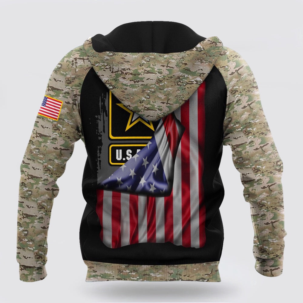 Us Army Hoodie, Soldier Us Army 3D All Over Printed Shirt Hoodie