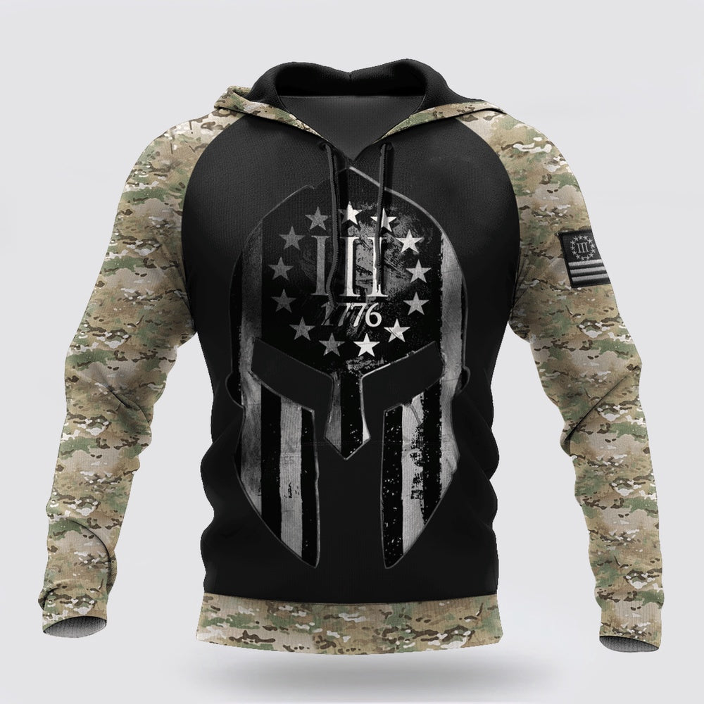 Us Army Hoodie, Spartan Soldier Us Army 3D All Over Printed Shirt Hoodie