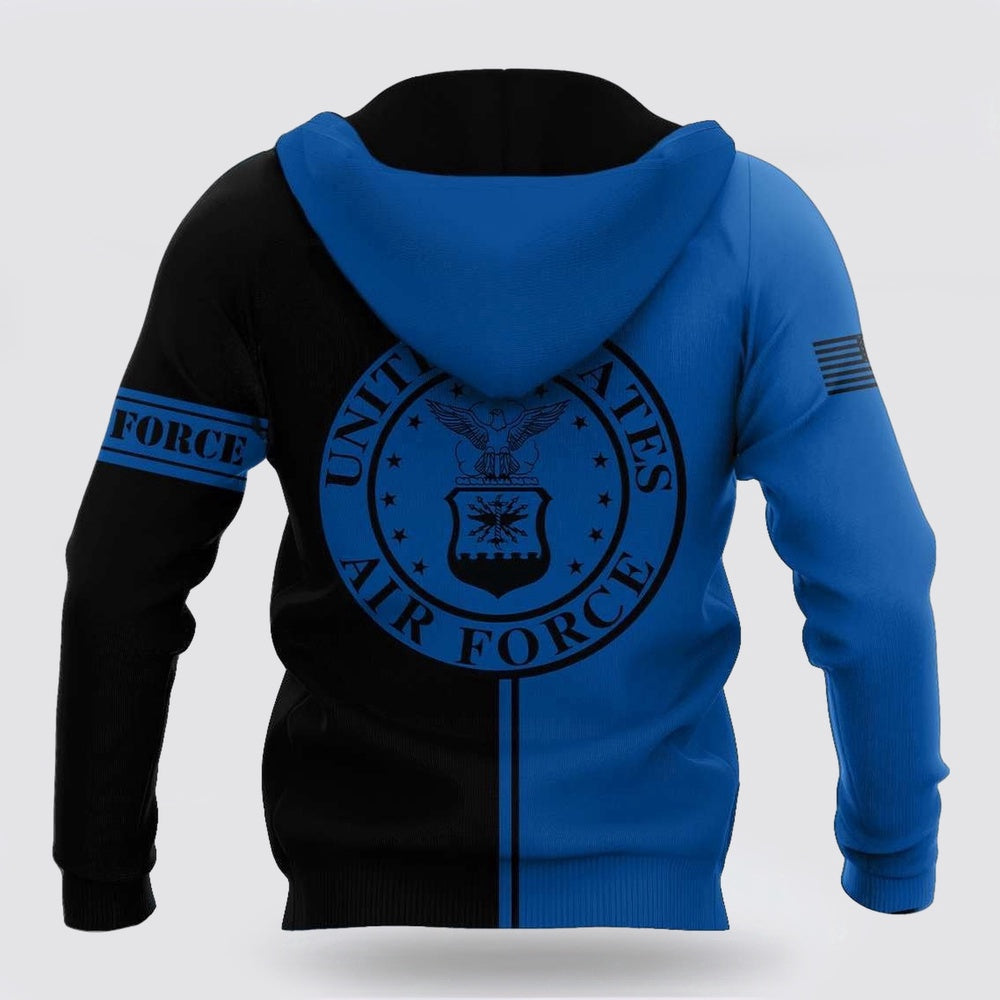 Us Army Hoodie, US Air Force All Over Printed Unisex Hoodie