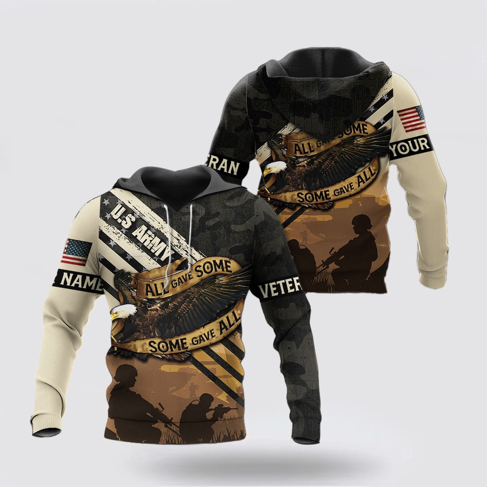 Us Army Hoodie, US Army Veteran 4th of July Independence Day 3D All Over Printed Hoodie